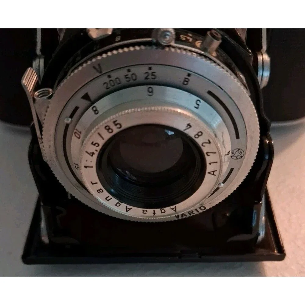Agfa Isolette Camera Germany With Case Untested For Parts